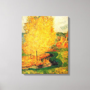Gauguin - Am Bach, Herbst, Leinwanddruck