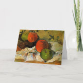 Gauguin - Äpfel- und Bowl-Malerei Karte (Vorderseite)