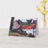 Gauguin - Bauernhof in Osny, Kunstmalerei Karte (Gelbe Blume)