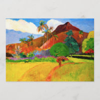 Gauguin Berge in Tahiti-Einladungen