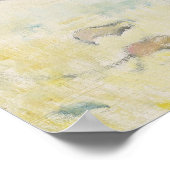 Gauguin - Blume und Obstschale in Tabelle 1894 Poster (Ecke)