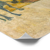 Gauguin - Breton Girl Spinning 1889 Poster (Ecke)