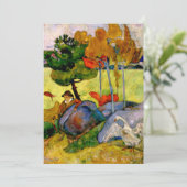 Gauguin - Bretonischer Junge in einer Landschaft Karte (Stehend Vorderseite)