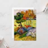 Gauguin - Bretonischer Junge in einer Landschaft Karte (Vorderseite/Rückseite Beispiel)
