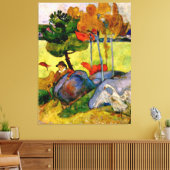 Gauguin - Bretonischer Junge in einer Landschaft Leinwanddruck (Insitu (Wohnzimmer))