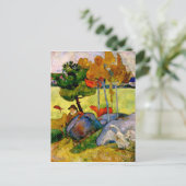 Gauguin - Bretonischer Junge in einer Landschaft Postkarte (Stehend Vorderseite)