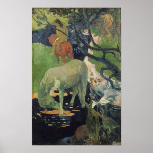 Gauguin - Das Weiße Pferd 1898 Poster (Vorne)