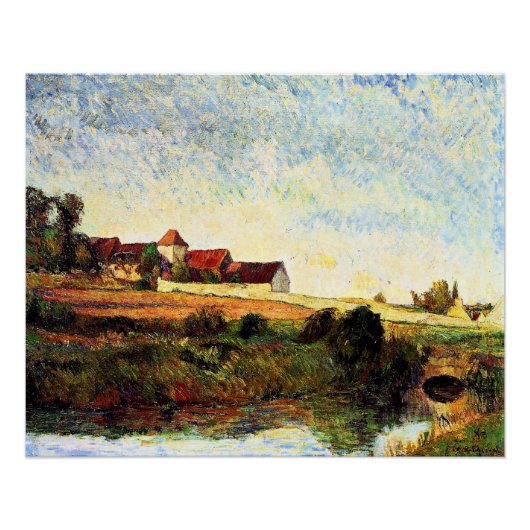 Gauguin - Der Bauernhof in Grue, Poster (Vorderseite)