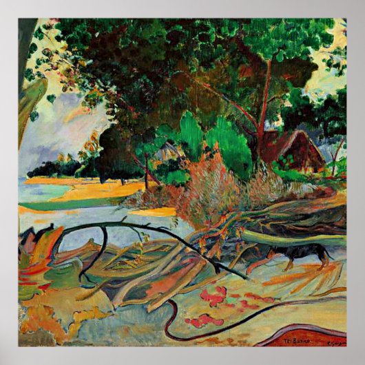 Gauguin - Der Hibiskus Tree, Poster (Vorne)