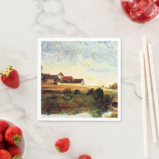 Gauguin - Der landwirtschaftliche Betrieb in Grue, Serviette (Beispiel)