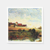 Gauguin - Der landwirtschaftliche Betrieb in Grue, Serviette (Vorderseite)