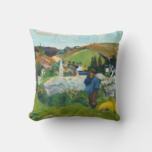 Gauguin Der Schweinehirt Vintage Ländliche Kunstpo Kissen