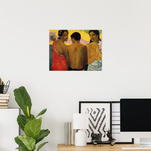 Gauguin - Drei Tahitianer 1899 Poster (Heimbüro)