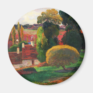 Gauguin Ein Bauernhof in der Bretagne Vintage-Land Magnet