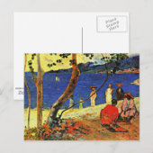 Gauguin - Ein Strand Postkarte (Vorne/Hinten)