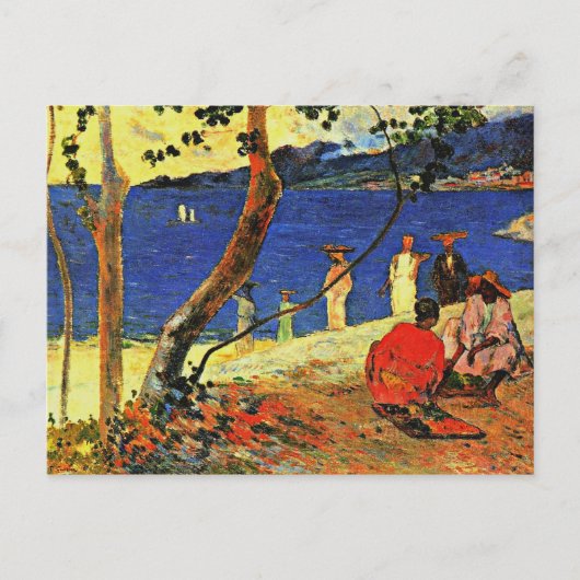 Gauguin - Ein Strand Postkarte (Vorderseite)