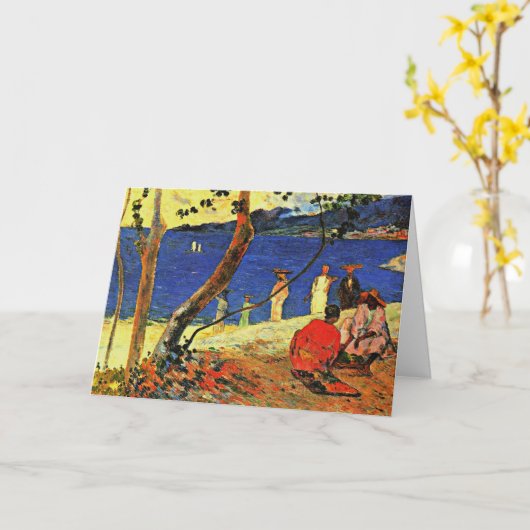 Gauguin - Eine Meeresküste Karte (Gelbe Blume)