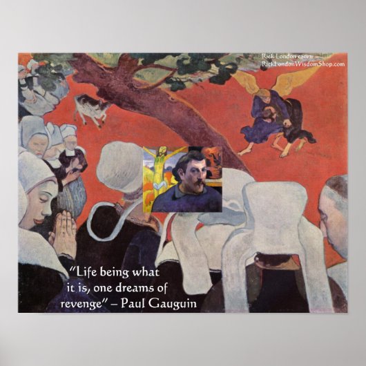 Gauguin Einzigartig nach dem Zitat-Poster Poster (Vorne)