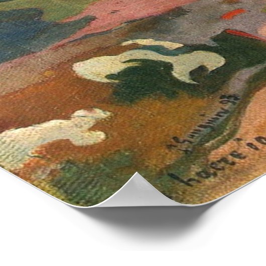 Gauguin - EU Haere Ia Oe (Frauen, die eine Frucht Poster (Ecke)