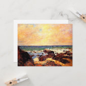Gauguin - Felsen und Meer, 1886, Malerei, Karte (Vorderseite/Rückseite Beispiel)