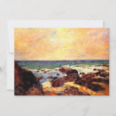 Gauguin - Felsen und Meer, feine Kunst, (Vorderseite)