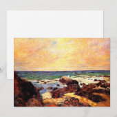 Gauguin - Felsen und Meer, feine Kunst, (Vorne/Hinten)