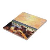 Gauguin - Felsen und Meer, feine Kunst, Fliese (Seite)