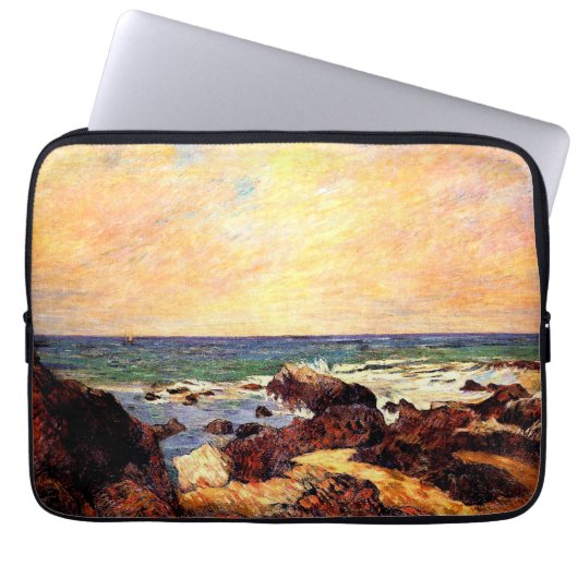 Gauguin - Felsen und Meer, Laptopschutzhülle (Vorderseite)
