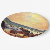 Gauguin - Felsen und Meer, Pappteller (Schrägansicht)