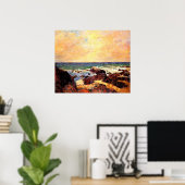 Gauguin - Felsen und Meer, Poster (Heimbüro)