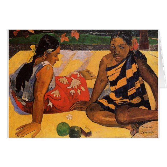 Gauguin Französisch Polynesien Tahiti Frauen Maler (Vorderseite (Horizontal))