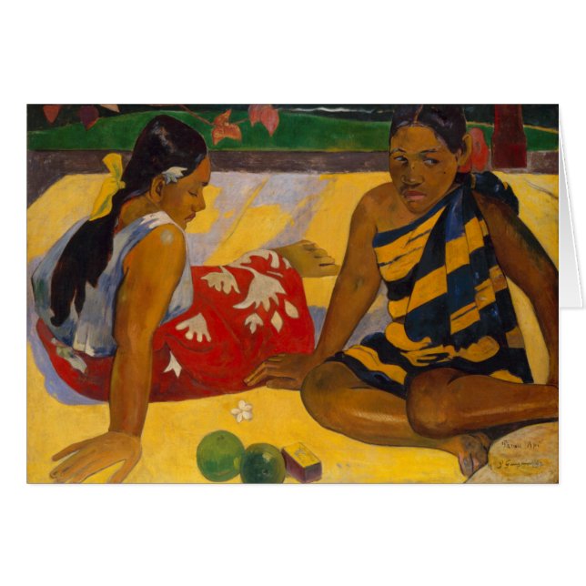 Gauguin Französisch Polynesien Tahiti Frauen Maler (Vorderseite (Horizontal))