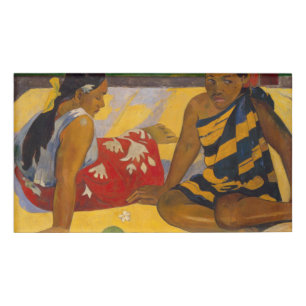 Gauguin Französisch-Polynesien Tahiti Frauen Maler Namenschild