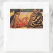 Gauguin Französisch Polynesien Tahiti Frauen Maler Rechteckiger Aufkleber (Tasche)