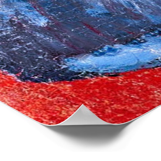 Gauguin - Frau mit Blume, Porträtmalerei Poster (Ecke)