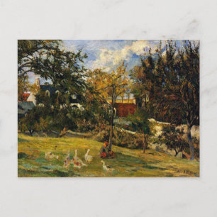 Gauguin - Gänse auf der Wiese Postkarte