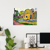 Gauguin - Goldene Ernte, Gemälde von Paul Gauguin. Poster (Heimbüro)