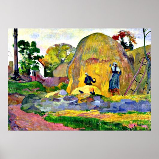 Gauguin - Goldene Ernte, Gemälde von Paul Gauguin. Poster (Vorne)