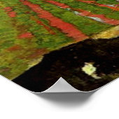 Gauguin - Haystacks in Brittany, Paul Gauguin art Poster (Ecke)