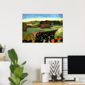 Gauguin - Haystacks in Brittany, Paul Gauguin art Poster (Heimbüro)