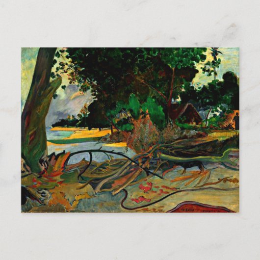 Gauguin - Hibiskus Tree Postkarte (Vorderseite)