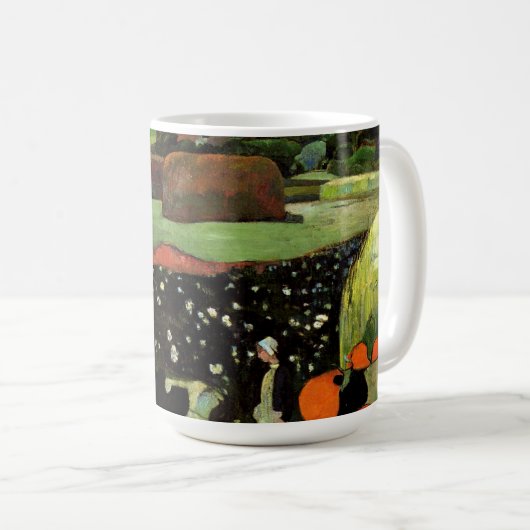 Gauguin - Hystacks in der Bretagne, Kaffeetasse (VorderseiteRechts)