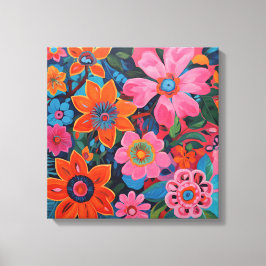 Gauguin Inspiriert Rosa Floral Leinwanddruck