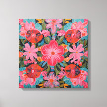 Gauguin Inspiriert Rosa Floral