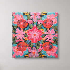 Gauguin Inspiriert Rosa Floral Leinwanddruck