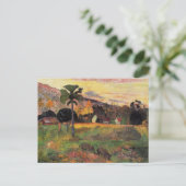 Gauguin - Komm her, beeindruckendes Gemälde Postkarte (Stehend Vorderseite)