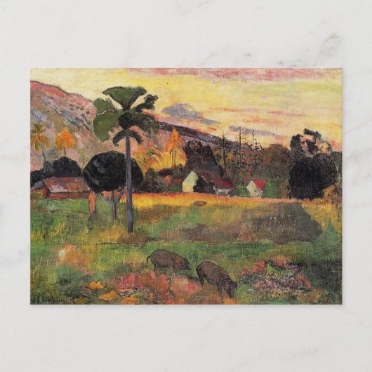 Gauguin - Komm her, beeindruckendes Gemälde Postkarte (Vorderseite)