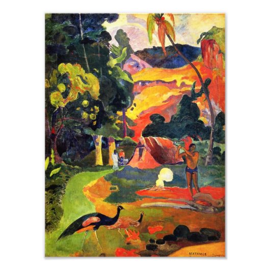 Gauguin Landscape with Peacocks Foto Print (Vorne)
