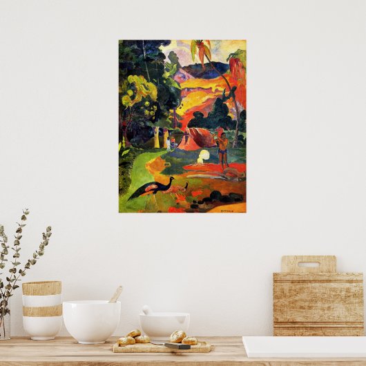 Gauguin Landscape with Peacocks Poster (Küche)