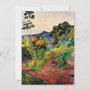 Gauguin - Landschaft auf Martinique Karte